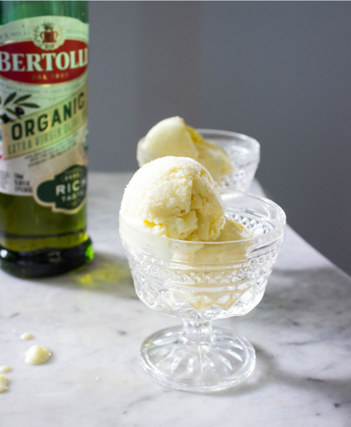 Lemon Ice Cream with Bertolli Olive Oil